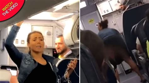 plane twerking|Watch airline passenger FLASHES entire plane while twerking。